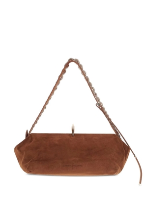 Benedetta Bruzziches Sophia suede shoulder bag - Brown