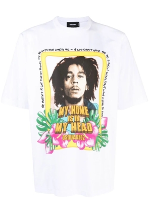 DSQUARED2 graphic-print short-sleeved T-shirt - White