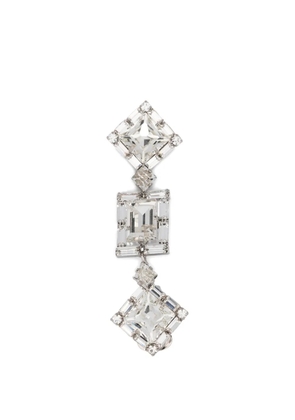 Alessandra Rich crystal drop earrings - Silver
