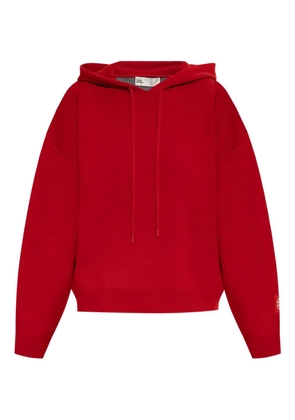 Tory Burch logo-embroidered knitted hoodie
