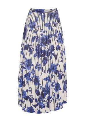 Cara Cara Tavira floral-pattern pleated midi skirt - Neutrals