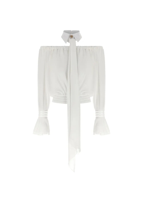 Elisabetta Franchi off-the-shoulder blouse - White