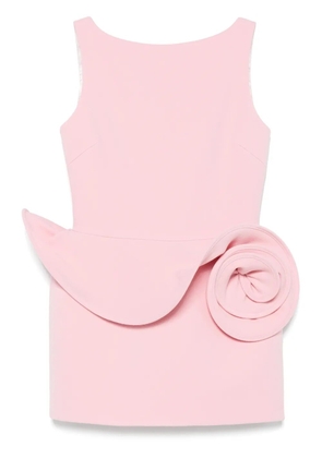 Magda Butrym floral-appliqué sheath mini dress - Pink