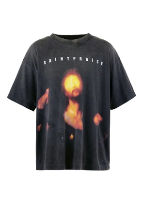 SAINT MXXXXXX graphic-print T-shirt - Black