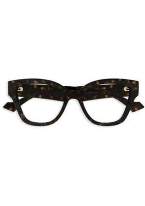 Gucci Eyewear geometric-frame glasses - Brown