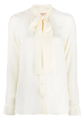 Michael Michael Kors pussy-collar long-sleeved shirt - Neutrals