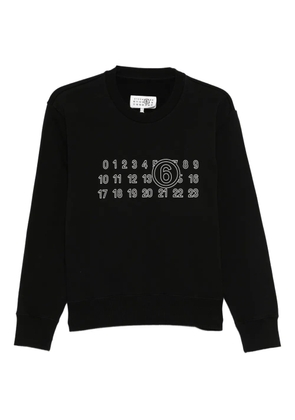 MM6 Maison Margiela logo-print sweatshirt - Black