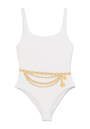 Versace Treasure-print swimsuit - Neutrals
