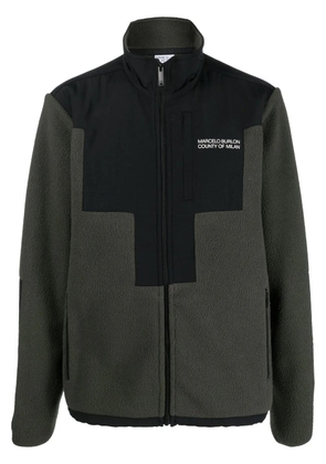 COUNTY OF MILAN logo-print zip-fastening jacket - Black