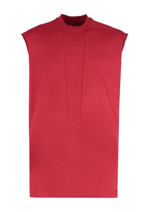 Rick Owens panelled cotton tank top - Red