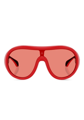 Moncler Eyewear Cloche shield-frame sunglasses - Red