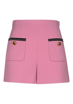 Moschino patch-pocket shorts - Pink