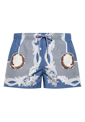 Versace Cameo swim shorts - Blue
