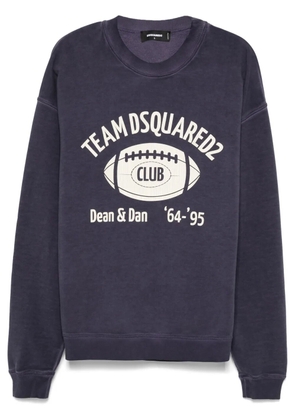 DSQUARED2 logo-print sweatshirt - Blue