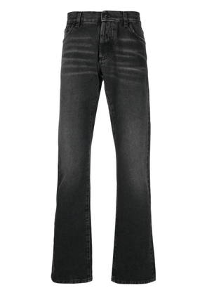 COUNTY OF MILAN Medium Stone Cross slim-fit jeans - Black