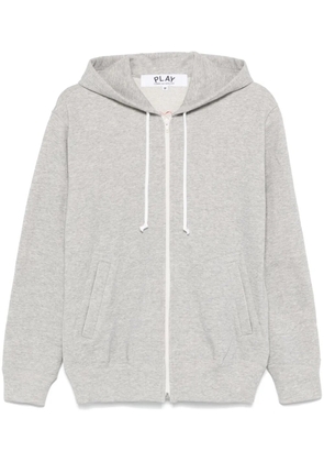 Comme Des Garçons Play signature heart-patch hoodie - Grey