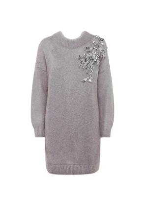 Blugirl embellished mini dress - Grey