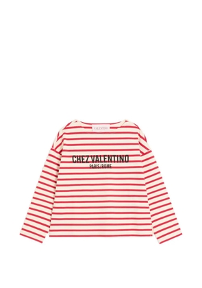 Valentino Garavani striped jersey T-shirt - Red