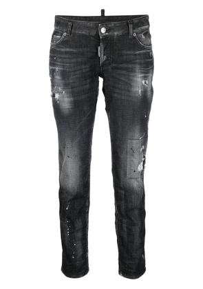 DSQUARED2 distressed cropped jeans - Grey
