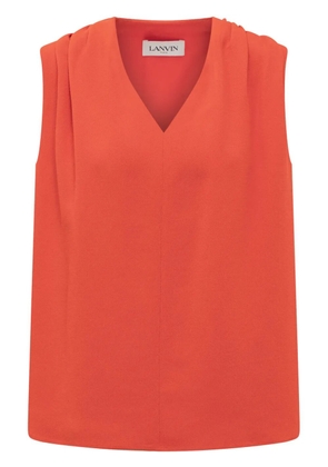 Lanvin silk-blend top - Red