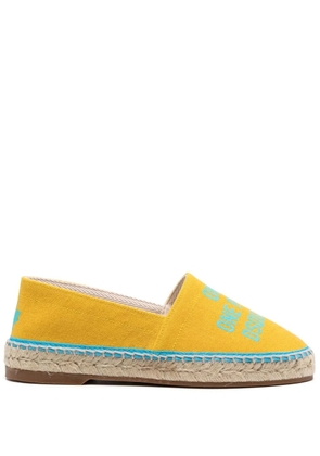 DSQUARED2 logo-print espadrilles - Yellow