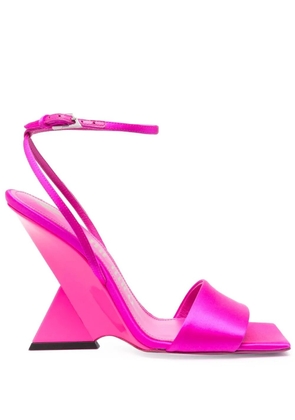 The Attico open-toe block-heel sandals - Pink