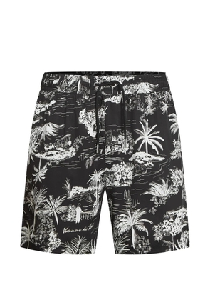 Karl Lagerfeld all-over print shorts - Black