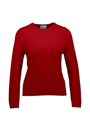 Allude round-neck knitted sweater - Red