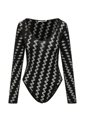 IRO zigzag V-neck body - Black