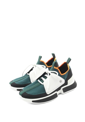 Hermès Pre-Owned Expert button leather sneakers - Green