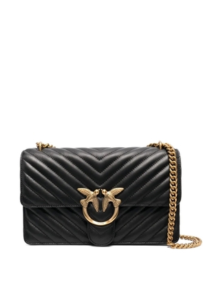 PINKO Classic Icon chevron-quilted Love-bag - Black