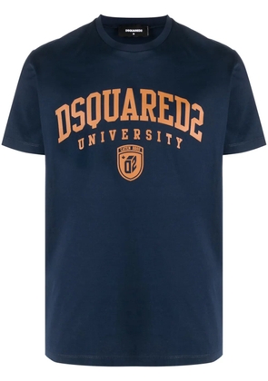 DSQUARED2 logo-print cotton T-shirt - Blue