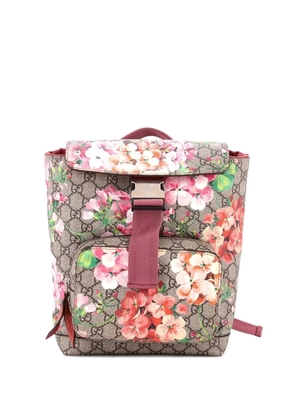 Gucci Pre-Owned Buckle Blooms Print GG Coated Canvas Small backpack - Multicolour