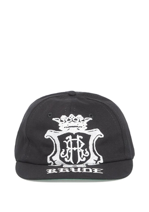 RHUDE logo curved-brim hat - Black