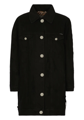 Dolce & Gabbana longline denim jacket - Black