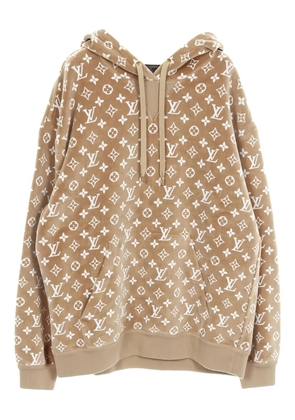 Louis Vuitton Pre-Owned 2010s Monogram drawstring hoodie - Neutrals