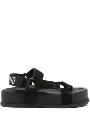 Moschino platform strap sandals - Black