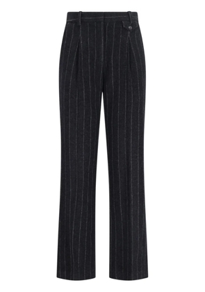 The Garment pinstripe-pattern tailored trousers - Black