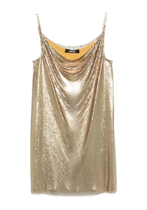 Versace v-neck dress - Gold