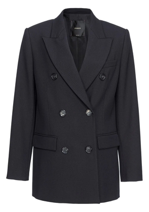 PINKO double-breasted twill blazer - Black