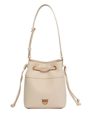 PINKO small leather bucket bag - Neutrals