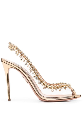 Aquazzura 115mm Temptation sandals - Gold