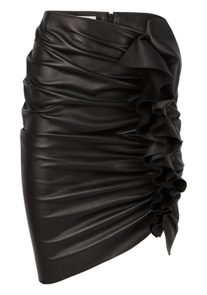 Nina Ricci draped midi-skirt - Black