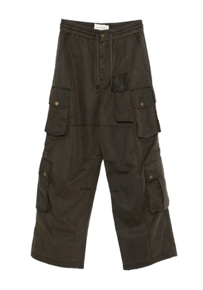 Feng Chen Wang cargo-pocket trousers - Brown