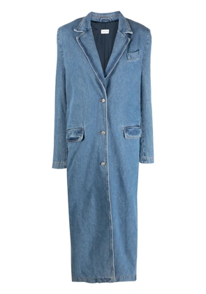 Magda Butrym single-breasted denim coat - Blue