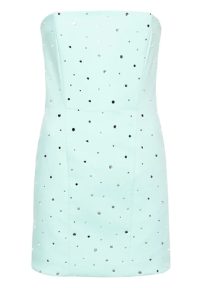 Giuseppe Di Morabito rhinestoned strapless minidress - Green