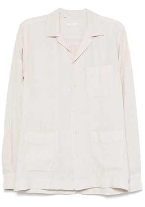 Boglioli linen shirt jacket - Neutrals