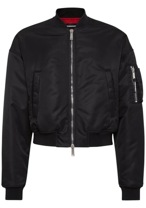 DSQUARED2 cropped bomber jacket - Black