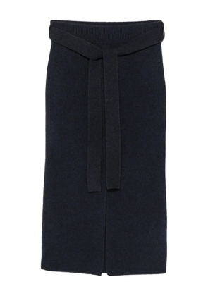Emporio Armani belted midi skirt - Blue