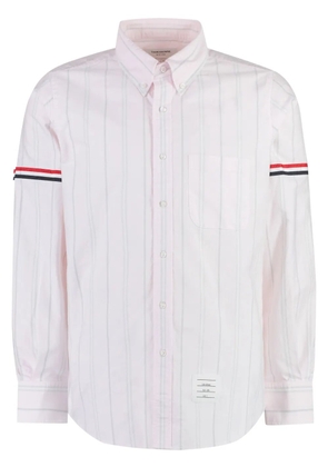 Thom Browne striped cotton shirt - White